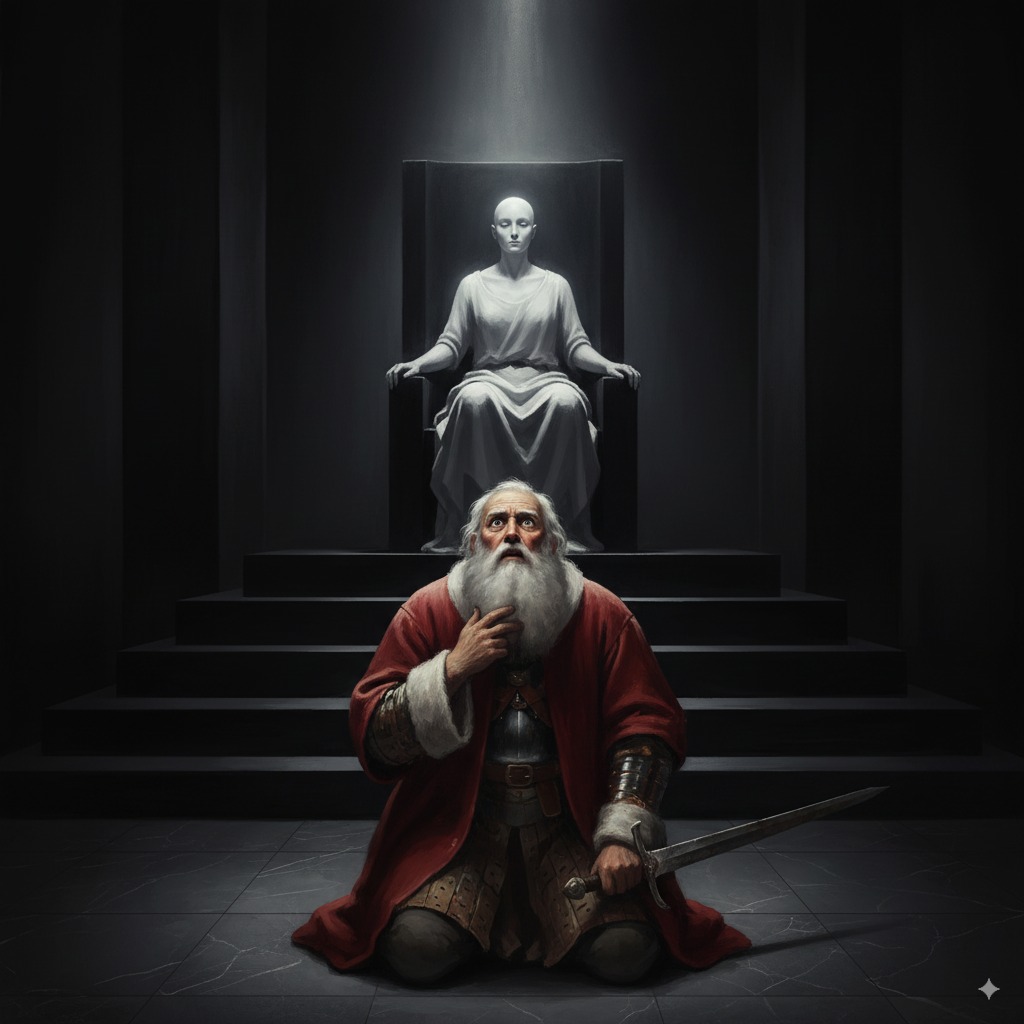 Cuento oscuro de navidad - Ilustración alegórica