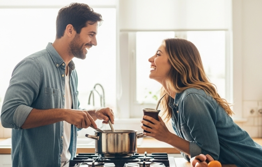 ¿Qué es el romanticismo? Una pareja compartiendo un momento auténtico, redefiniendo qué es el romanticismo más allá de los clichés