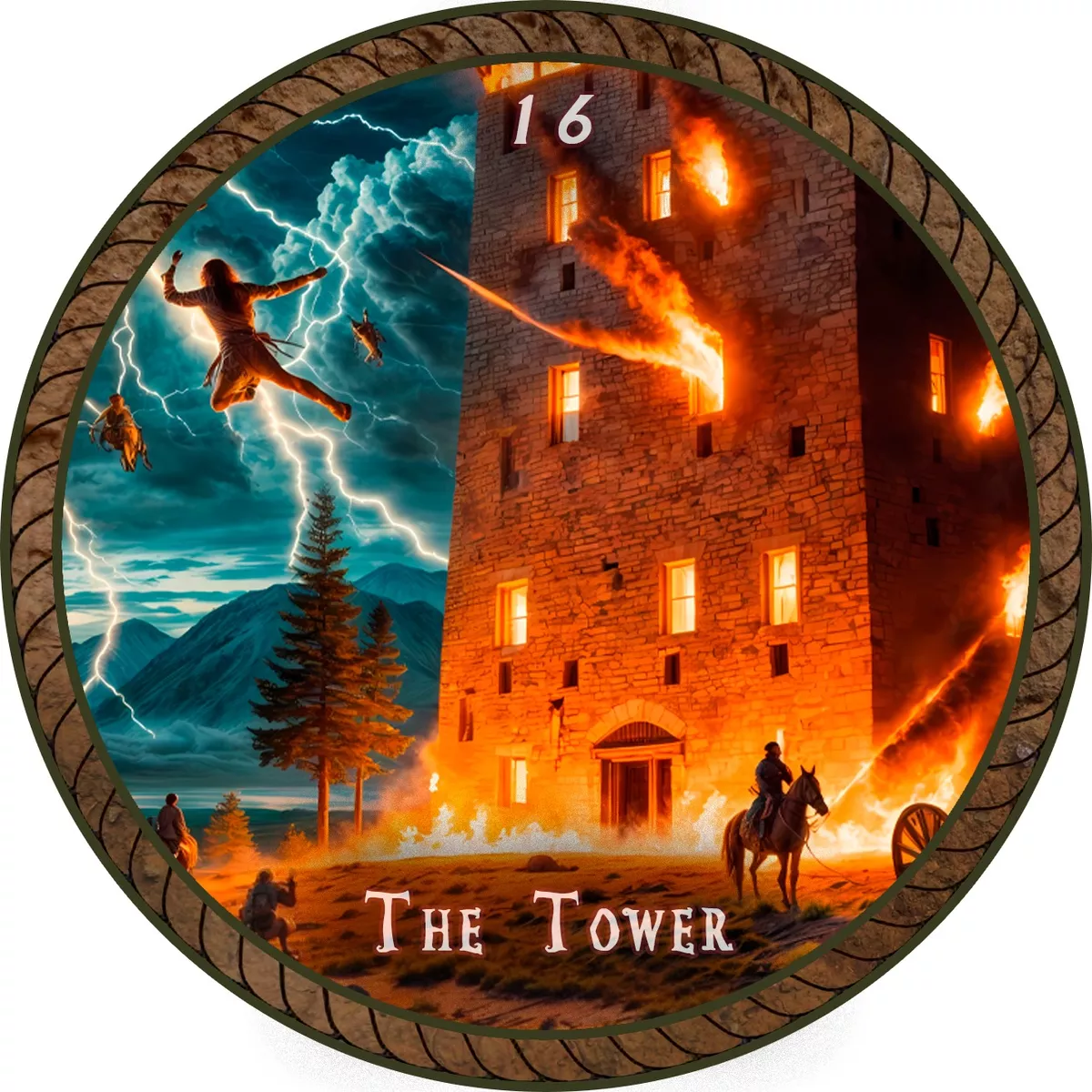Cartas De Tarot Arcanos Circulares 66 Cartas Tres Energías - Imagen 7