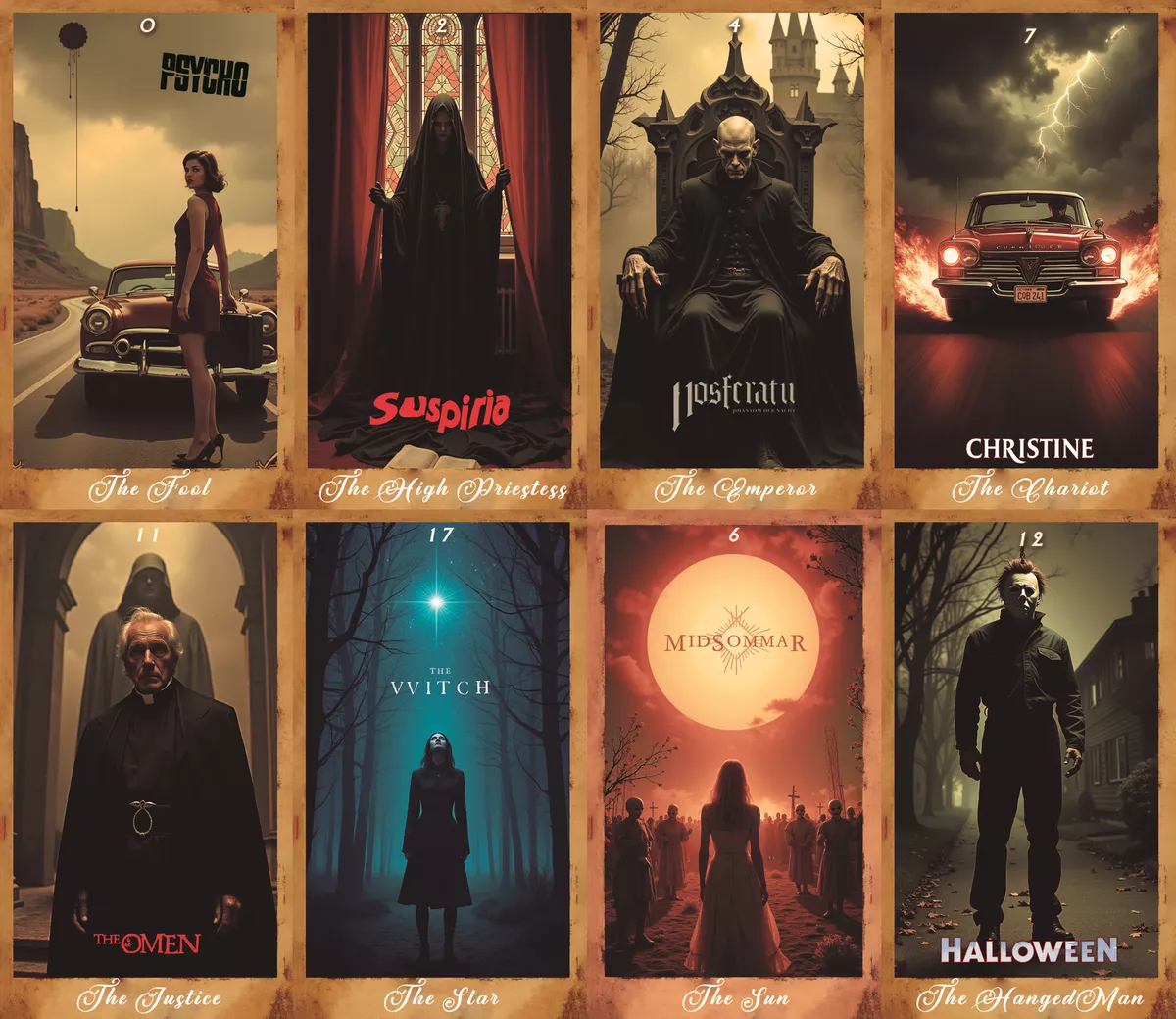 Cartas Tarot Cine De Terror Dreadful Encounters - Imagen 4