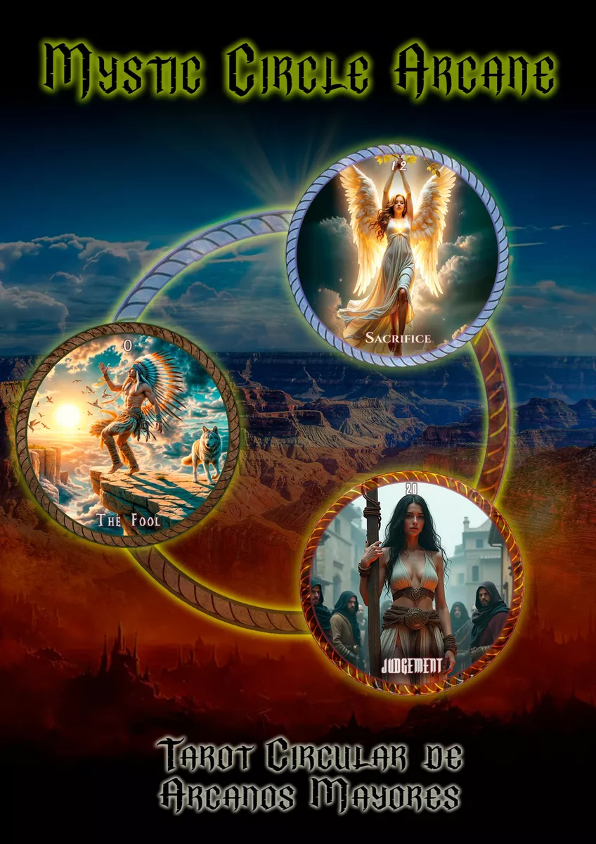 Cartas De Tarot Arcanos Circulares 66 Cartas Tres Energías