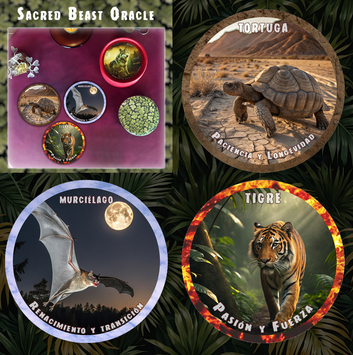 Sacred Beasts Oracle - Cartas De Oráculos De Animales - Imagen 5