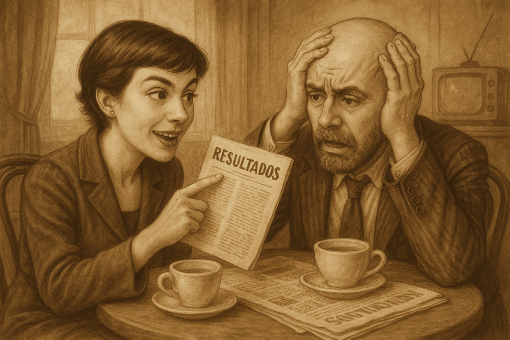 Ilustración conceptual sobre la fatiga democrática y el desencanto político con el sistema electoral.