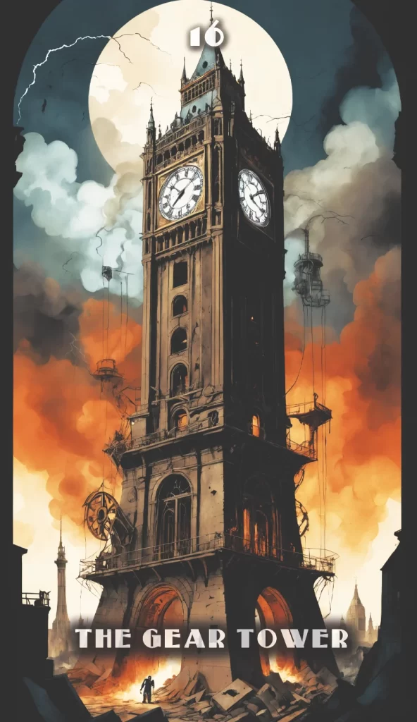 Carta del mazo Mystic Metropolis Noir usada en ejercicio de pregunta inversa para pensamiento lateral