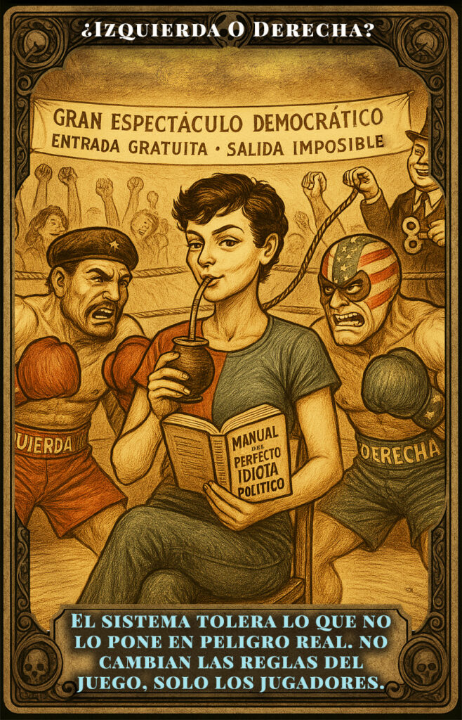 la mentira de la izquierda y la derecha - carta del oráculo Conversaciones con Daria