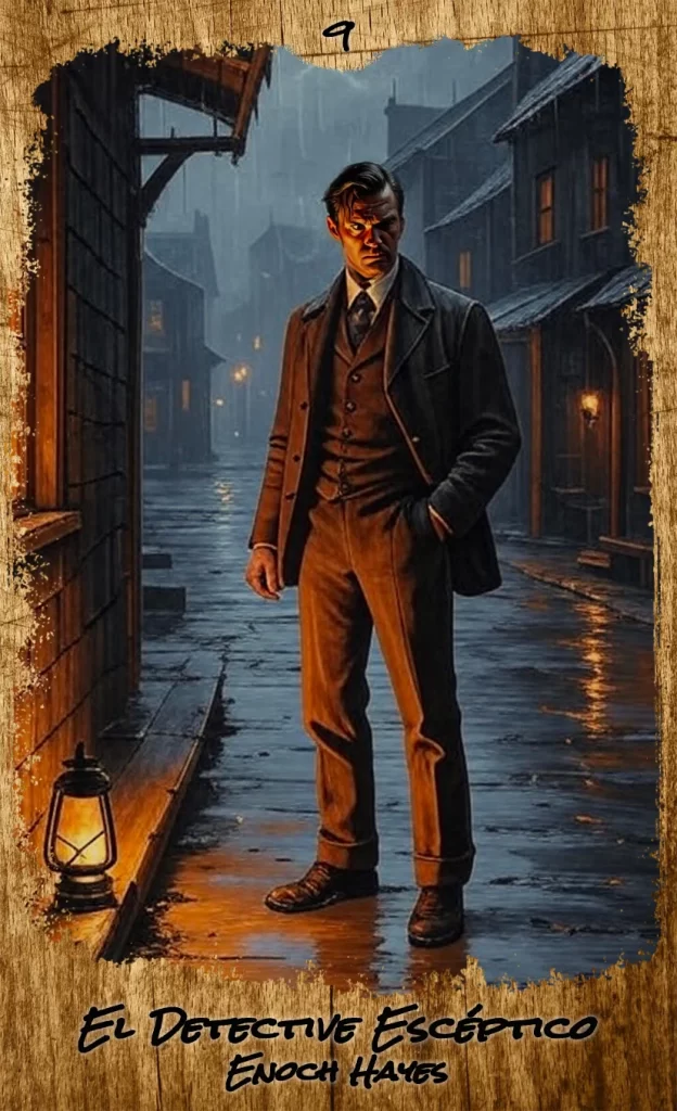 Cómo interpretar el tarot - carta de muestra "El Detective en la Oscuridad"