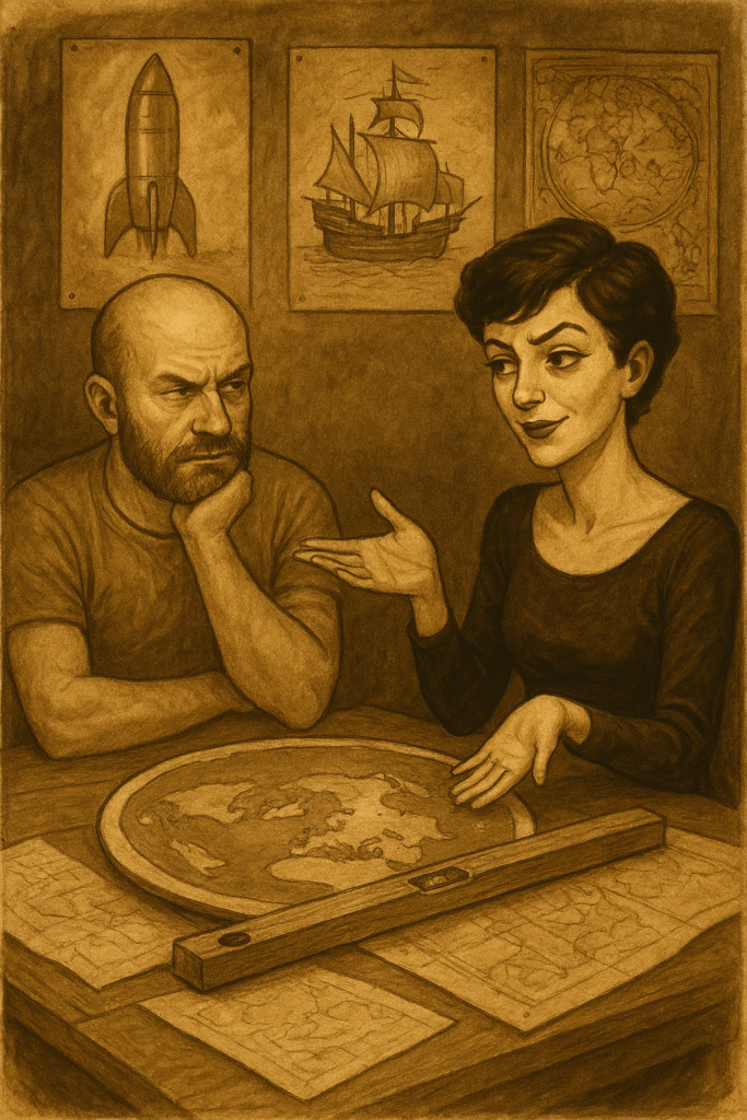 Las evidencias de la tierra plana que Henry y Daria discuten en esta nueva conversación