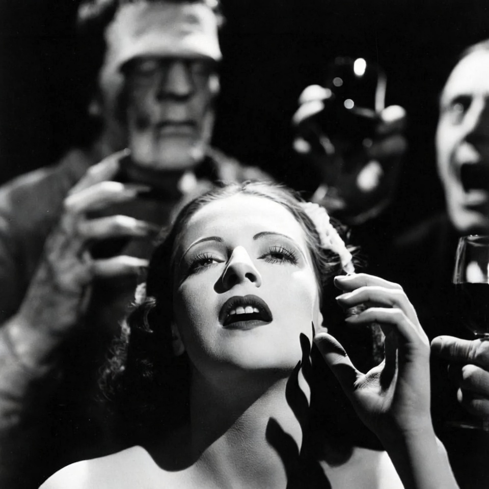 La novia de Frankenstein y el feminismo - ilustración simbólica