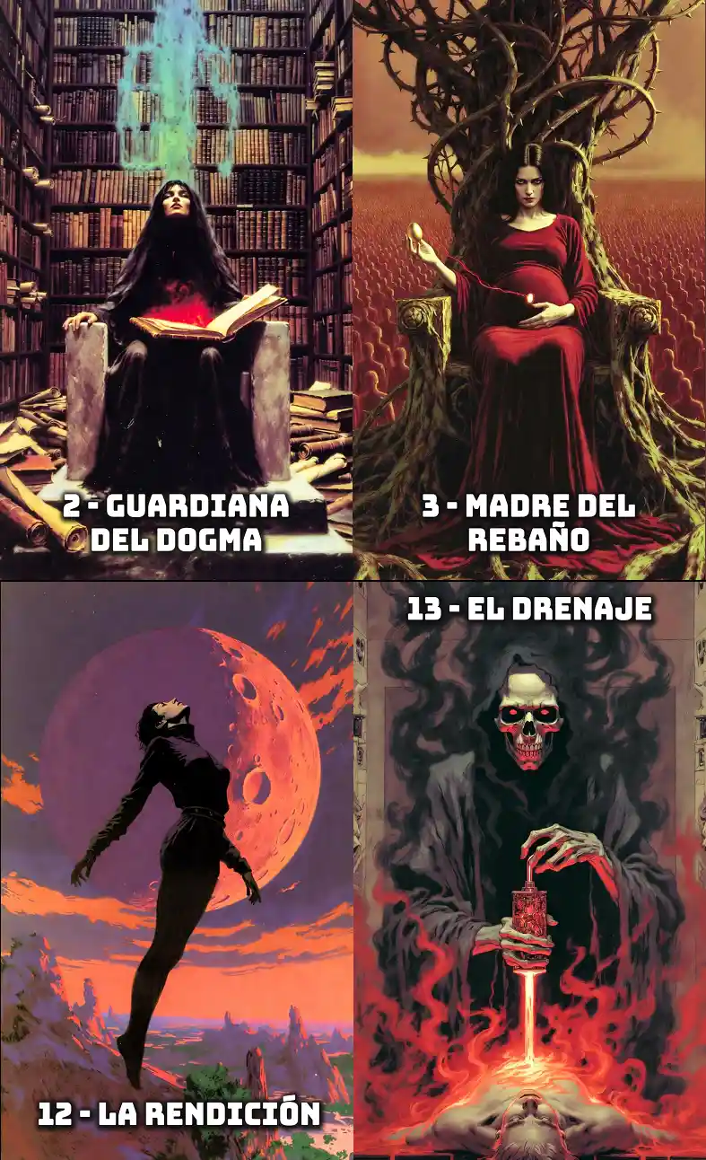 arcanos de la cosecha roja cartas