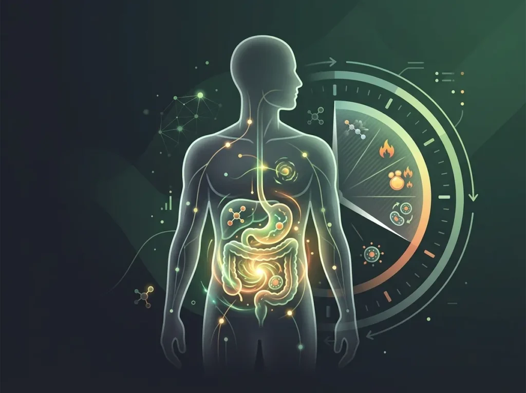 Ayuno intermitente y salud metabólica - diagrama