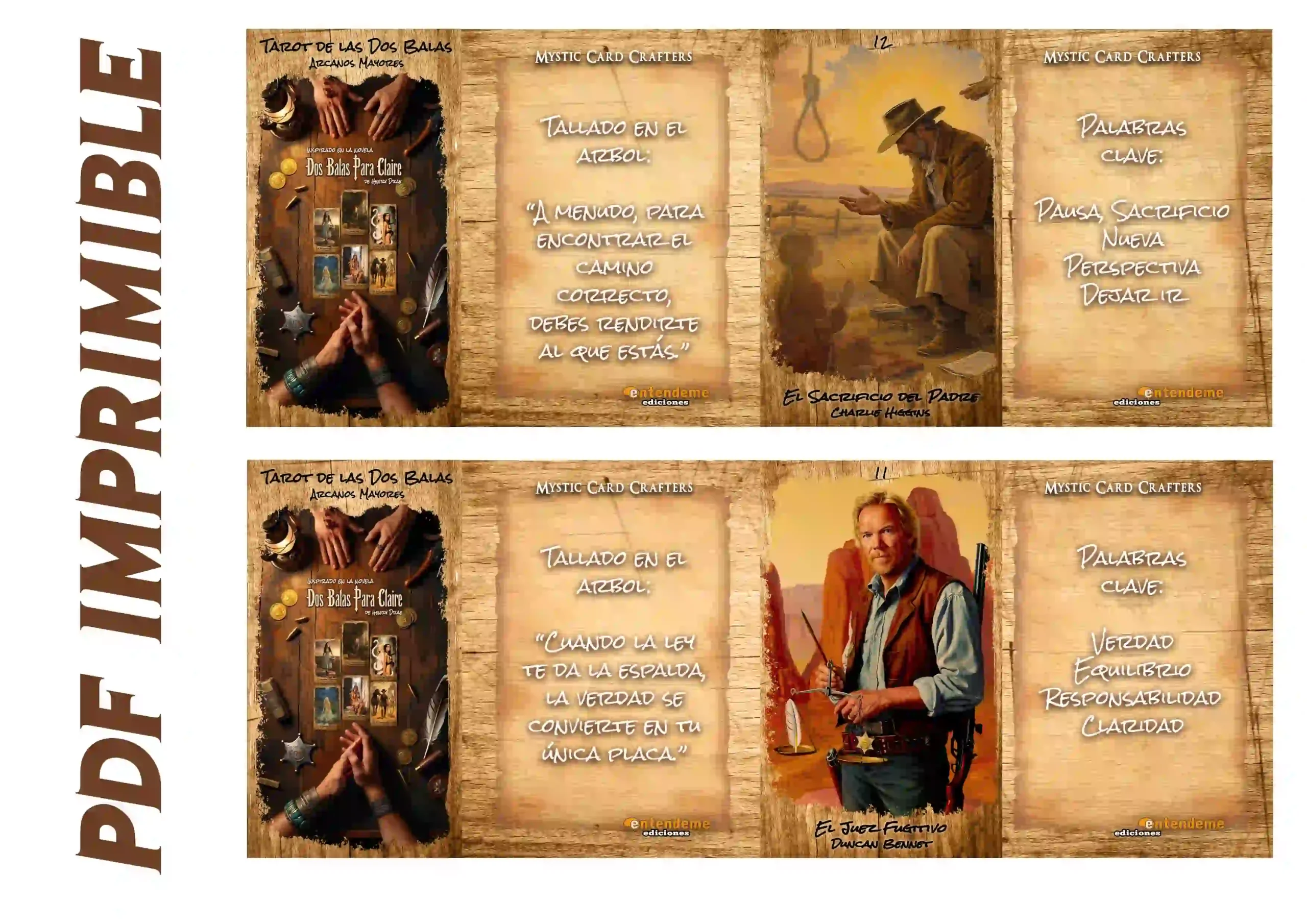 Arcanos en Lata - Tarot de las dos balas