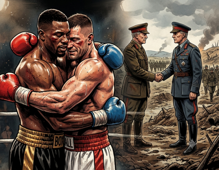 Deporte y adoctrinamiento - Boxeadores y generales