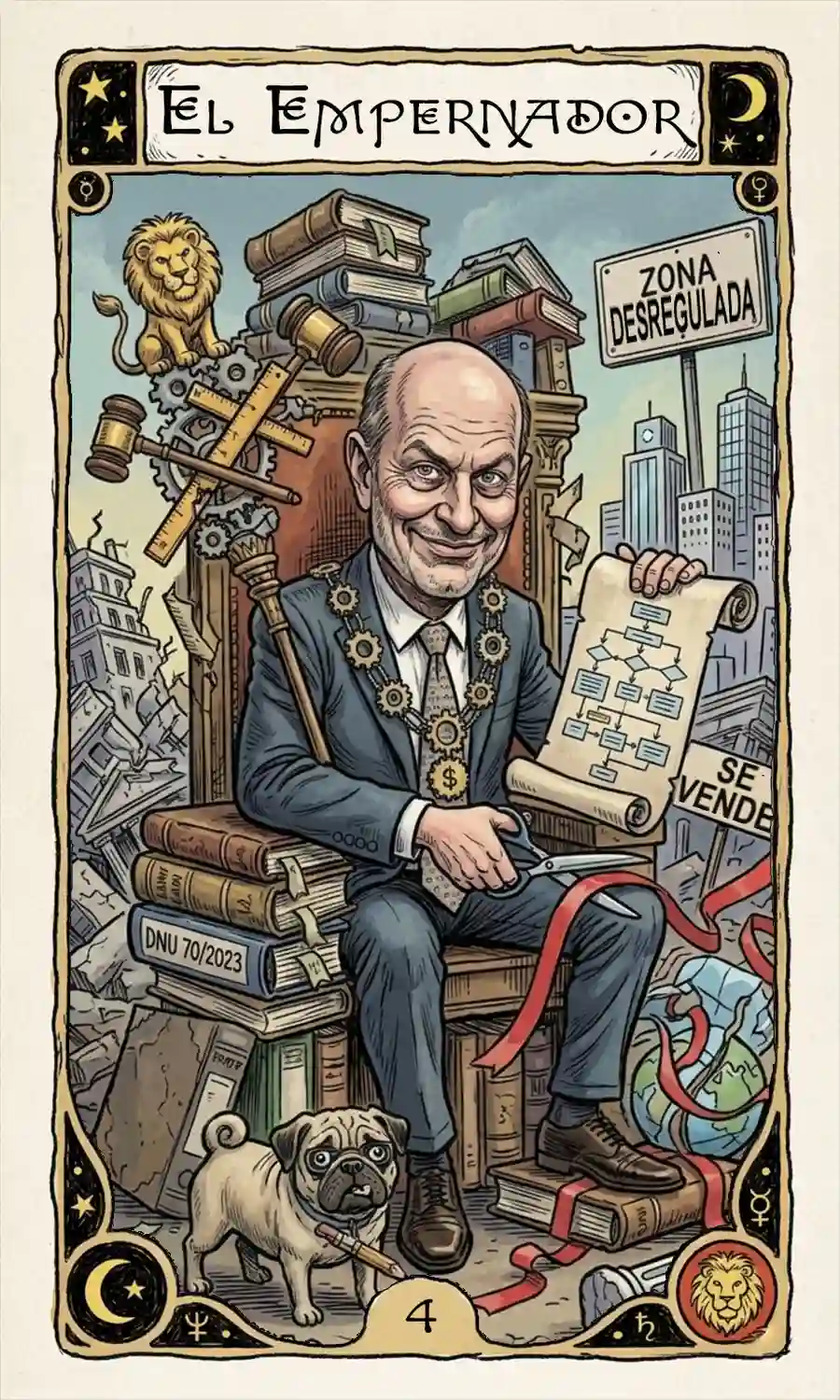 tarot político argentino - EL EMPERNADOR