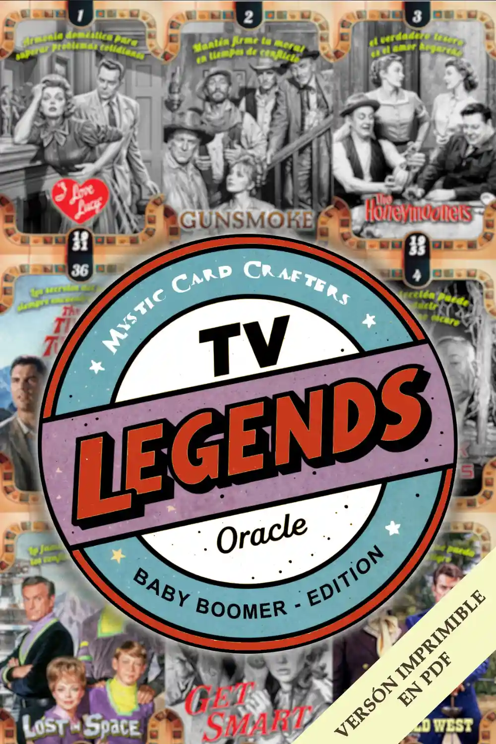 Cartas de series de TV 1960 imprimibles portada