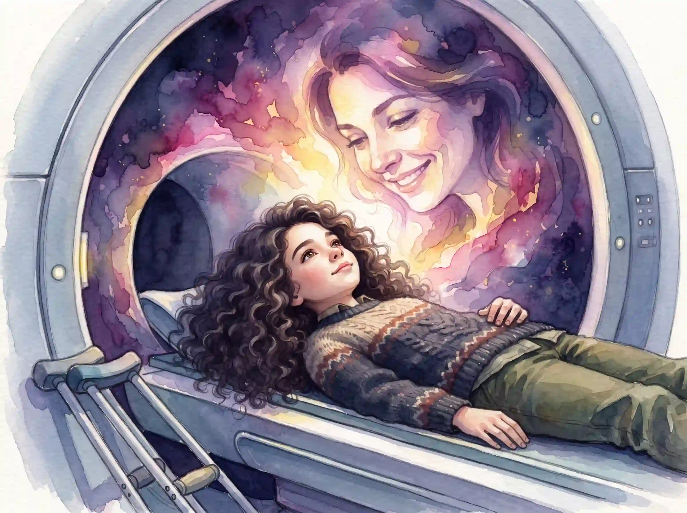 Aleris del Infinito - Aleris ve a su madre en el Tomógrafo