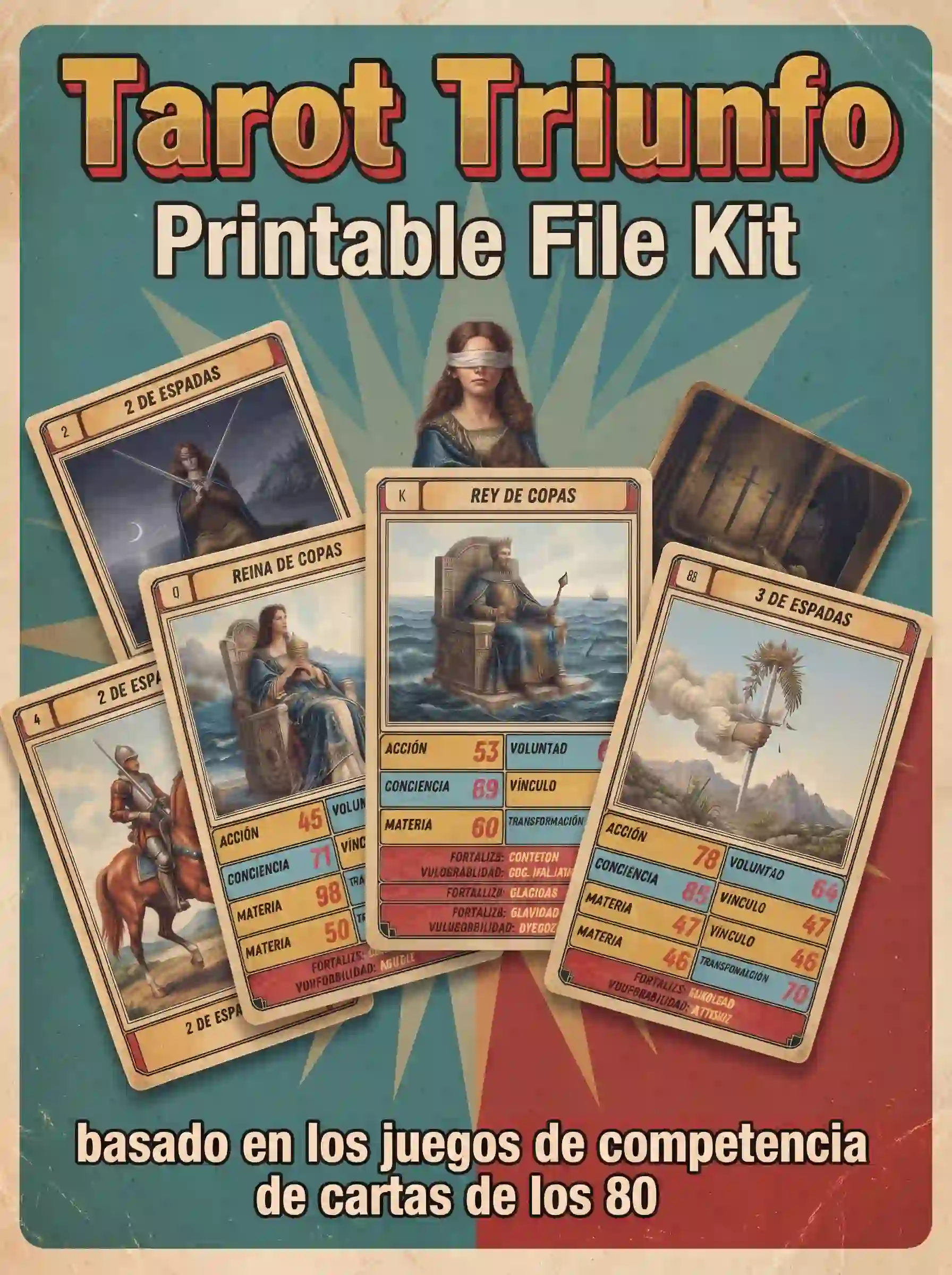 pack digital tarot triunfo imprimible