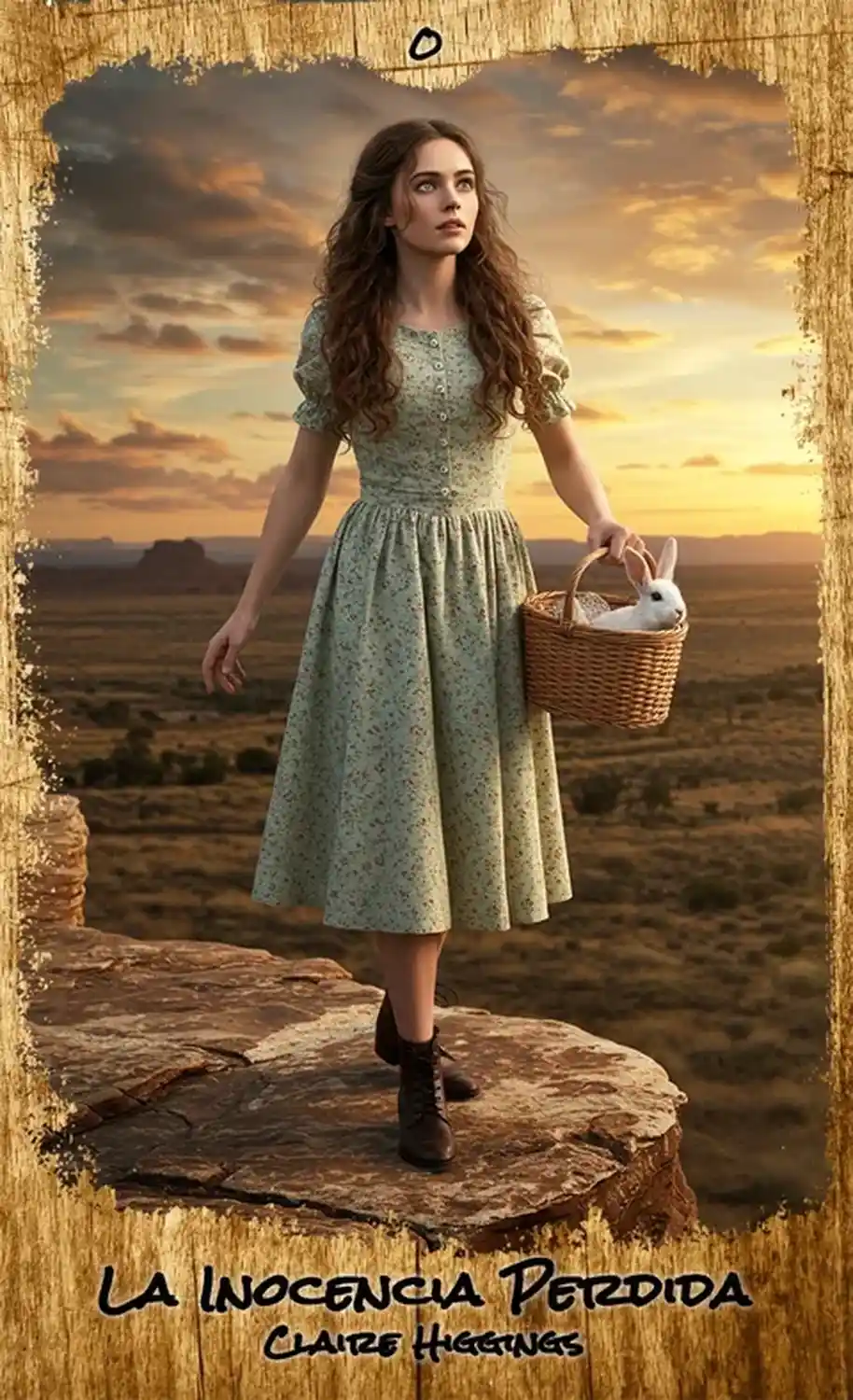 Carta 0, La Inocencia Perdida (Claire Higgins), del Tarot de las Dos Balas