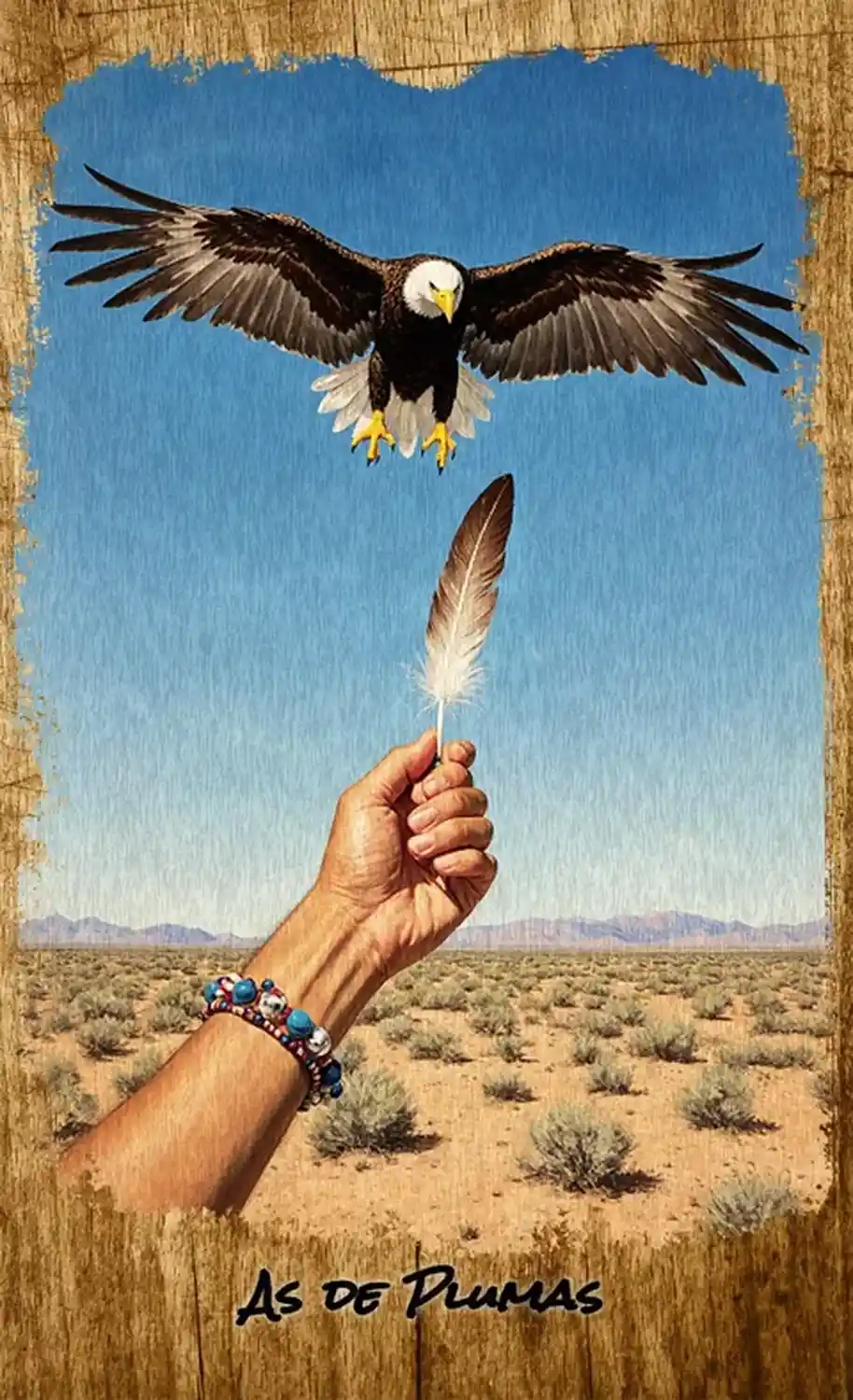 As de Plumas, del Tarot de las Dos Balas