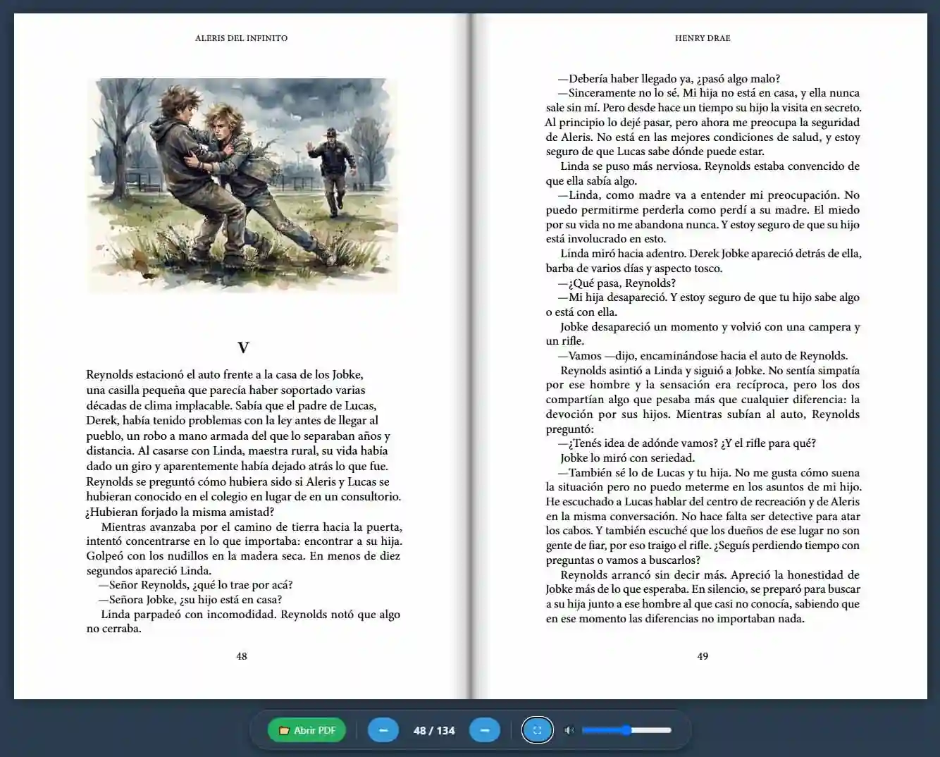 Aleris del Infinito - screen ereader 01