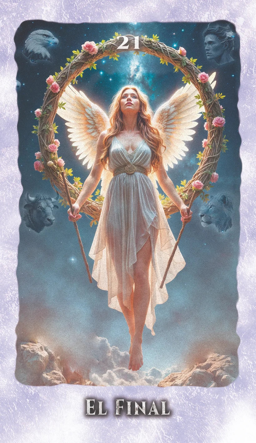 El Final, carta del tarot de ángeles Lumen Angelis
