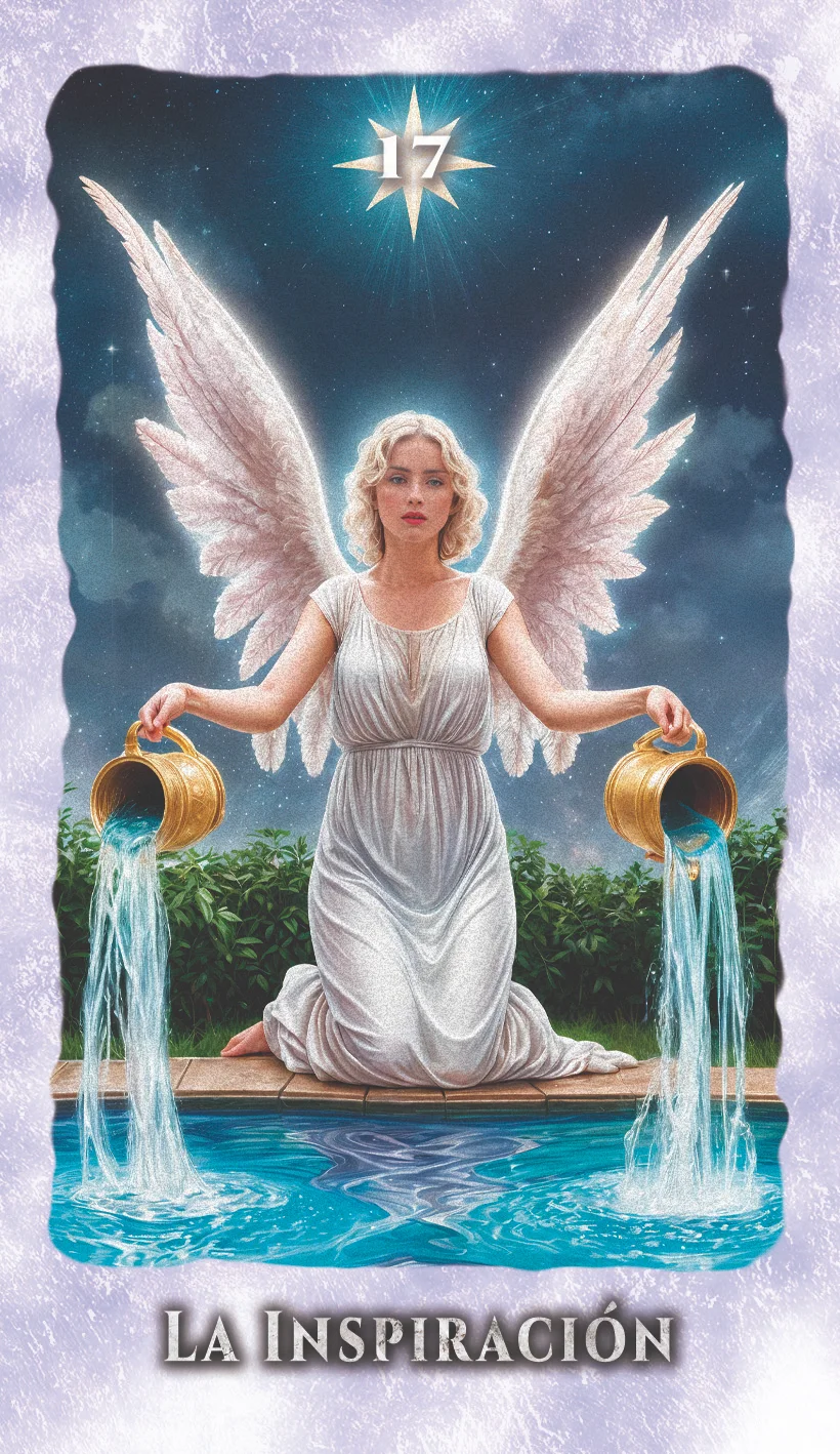 La Inspiración, carta del mazo de tarot angelical Lumen Angelis
