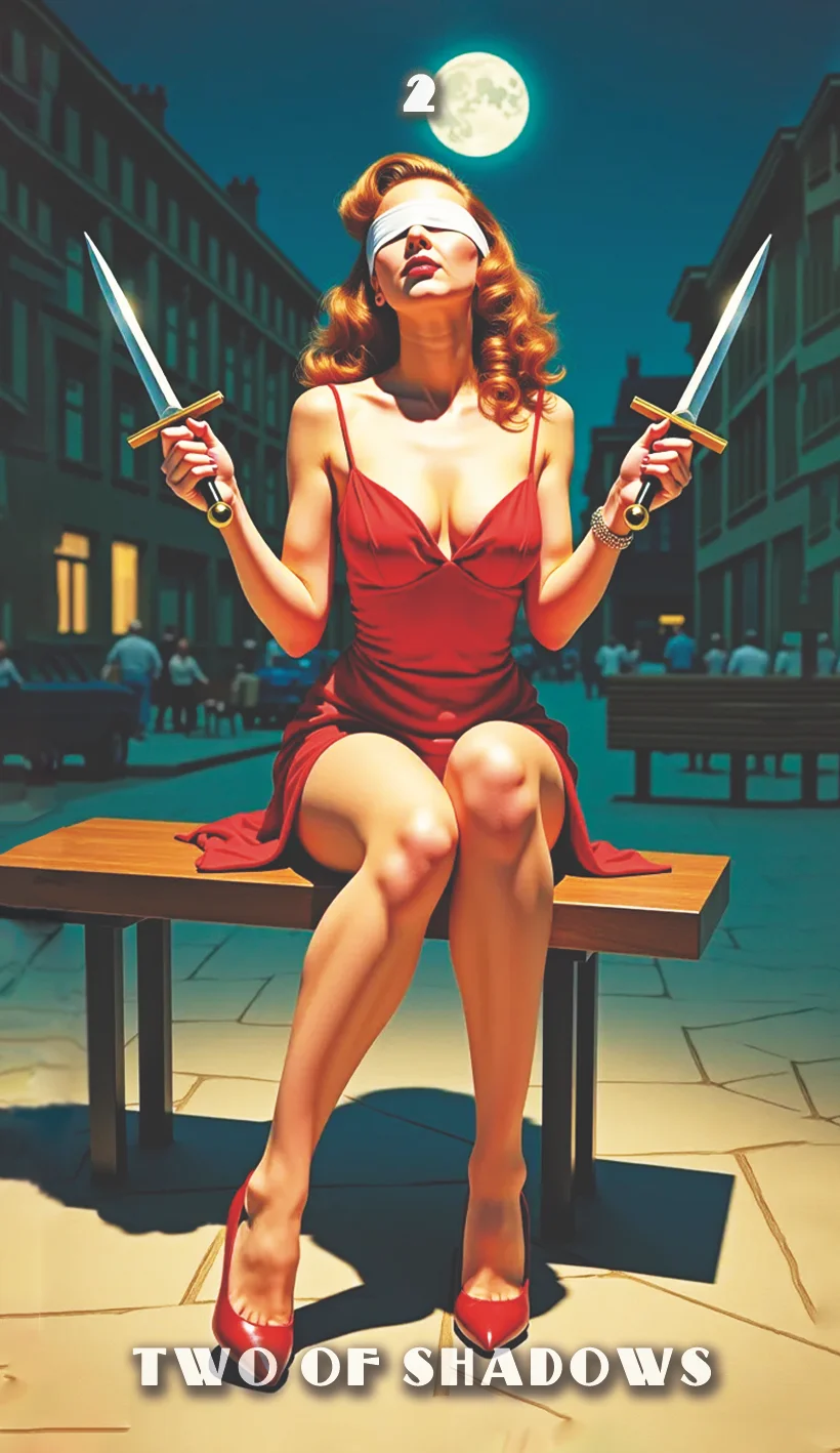 Mystic Metropolis Noir Imprimible - Tarot Deck - Imagen 2